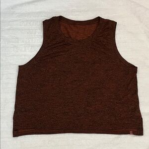 Brown Sleeveless Top